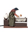 Woman with child in cradle with double movement series 14 cm