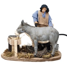 Maniscalco in movimento serie 14 cm per presepe Mondo Presepi