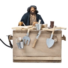 copy of Woman washing child in motion 14 cm for nativity scene