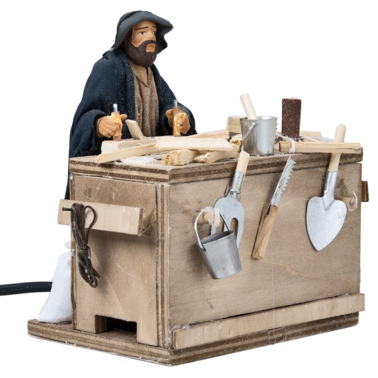 copy of Woman washing child in motion 14 cm for nativity scene