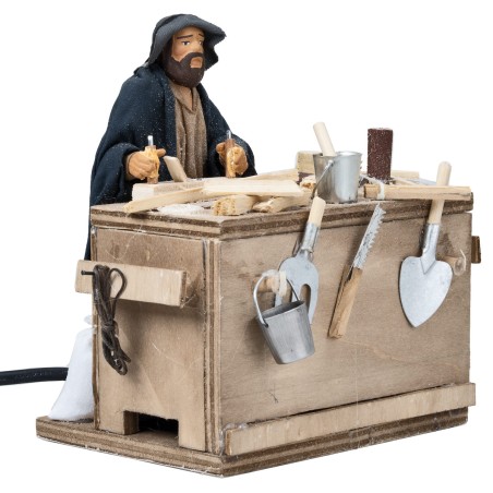 copy of Woman washing child in motion 14 cm for nativity scene