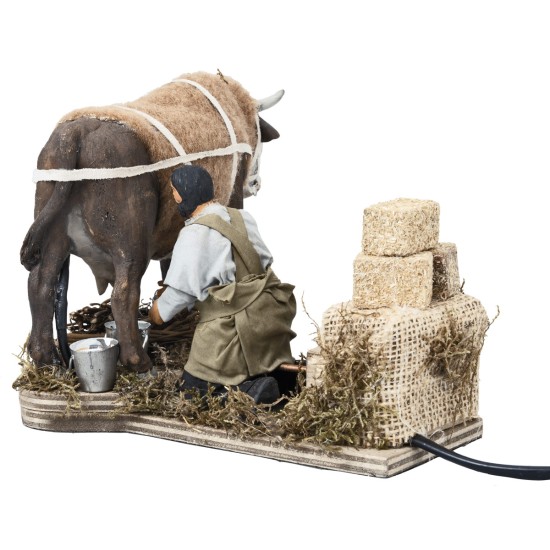 Mungitore con mucca con doppio movimento serie 12 cm