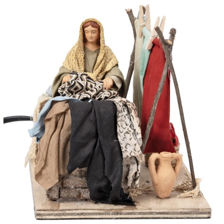 copy of Peasant Woman Watering Vegetables in Motion Series 12 cm