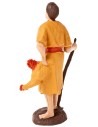 Shepherd with hen h 7 cm Oliver for Nativity Scene Mondo Presepi