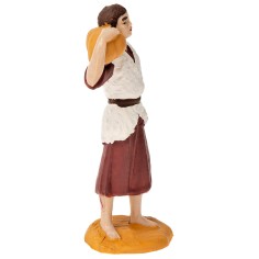 Pastor con calabaza serie Oliver h 7,5 cm para pesebre Mondo 2