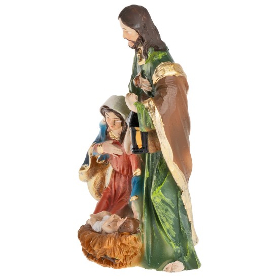 Blocco Natività in resina cm 7x4,5x12,6 h per presepe Mondo