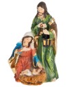 Blocco Natività in resina cm 7x4,5x12,6 h per presepe Mondo