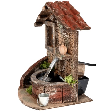 Fountain with electric pump cm 15x13.3x19.5 h for