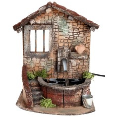 Fountain with electric pump cm 15x13.3x19.5 h for