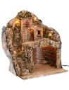 Pesebre iluminado que funciona con corriente cm 26x19x33 h