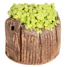 Tinozza d'uva bianca in resina cm ø 3,5x3,5 h