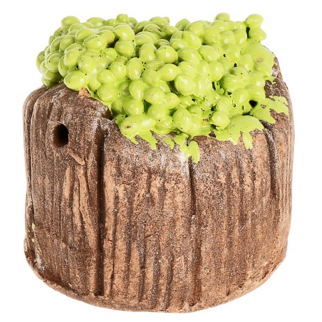 Resin tub of green olives cm ø 3.5x3.5h for nativity scene