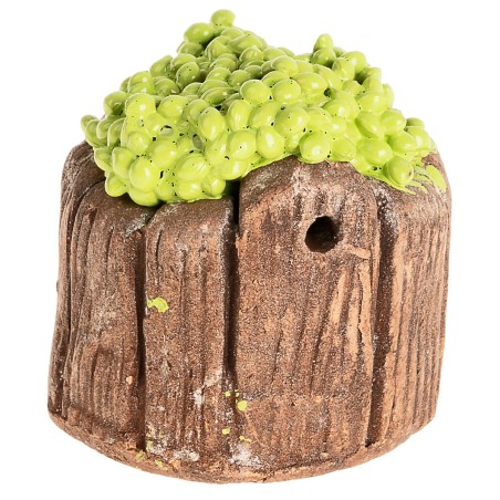 Tina de aceitunas verdes de resina cm ø 3,5x3,5h para belén