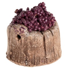 Red grape resin tub cm ø 3.8x3.8 h for Mondo nativity scene
