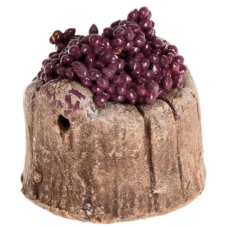 Red grape resin tub cm ø 3.8x3.8 h for Mondo nativity scene