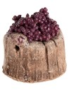 Red grape resin tub cm ø 3.8x3.8 h for Mondo nativity scene