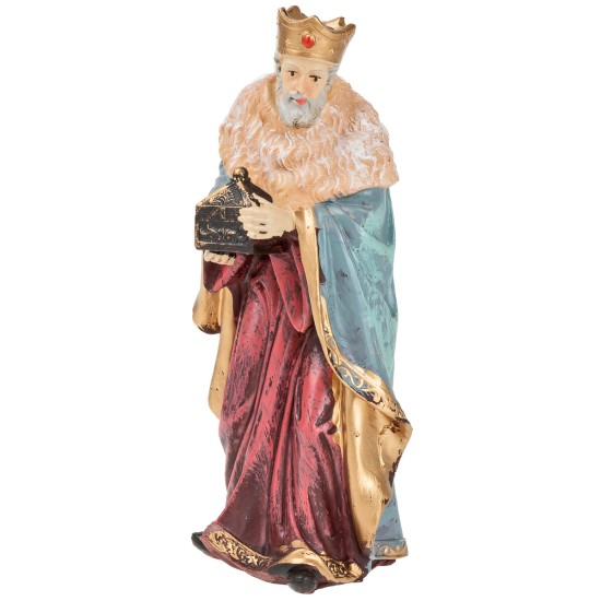 Natività in set da 11 soggetti cm 20 in resina per presepe