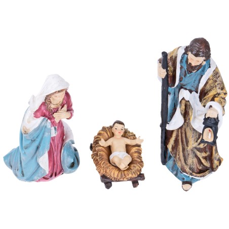Nativity set with 11 figures, 20 cm, resin for nativity scene