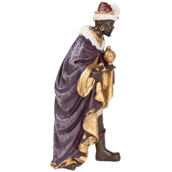 Natività in set da 11 soggetti cm 20 in resina per presepe