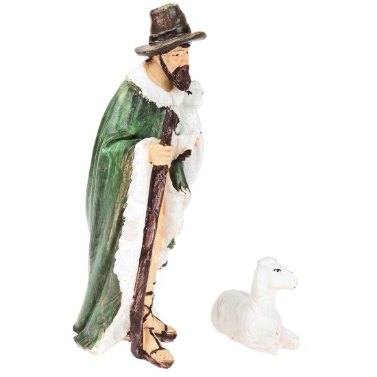 Nativity set with 11 figures, 20 cm, resin for nativity scene