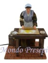 Donna che impasta cm 30 - Spedizione gratuita!