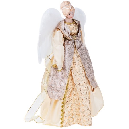 Angelo in resina con tessuto h 65 cm per presepe Mondo Presepi