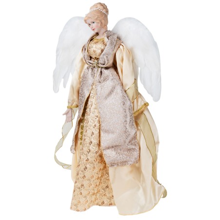 Angelo in resina con tessuto h 65 cm per presepe Mondo Presepi