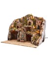 Illuminated nativity scene with electric fountain 53.5x36x49 cm
