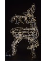 Renna luminosa 260 led bianco caldo h 100 cm