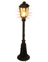 Rusty lamp post with English floor lamp h 10 cm 12v