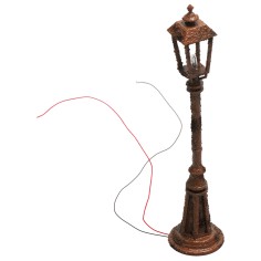 Rusty street lamp with English floor lamp 12 cm 12v for
