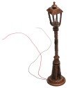 Rusty lamp post with English floor lamp h 10 cm 12v