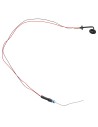 Micro country-style streetlight in mini metal 1 cm with 12V