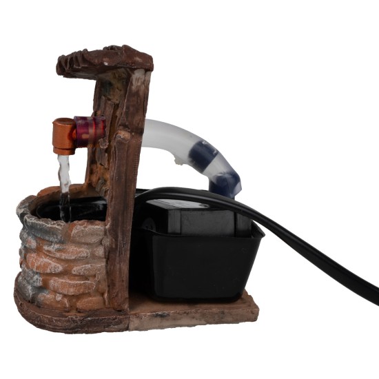 Resin fountain with moving water for Mondo nativity scene