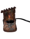 Fuente de resina con agua en movimiento para belén Mundo