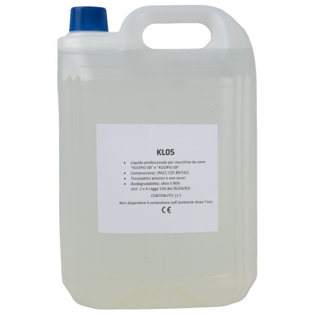 Liquido 5 litri per macchina neve KP08 - KL05 per presepe Mondo