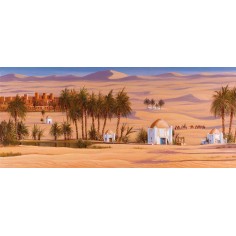 Carta con paesaggio arabo 70x100 cm per presepe Mondo Presepi