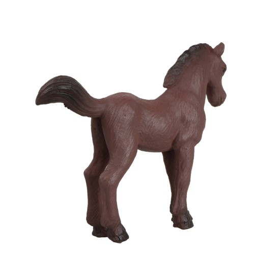 Caballo marrón en pvc para estatuas de 6 cm para belén Mundo