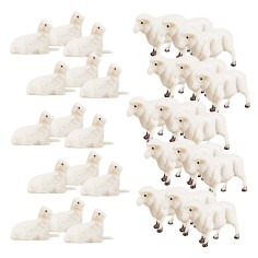 Set de dos cisnes en PVC para estatuas de 9-10 cm para belén