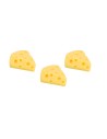 Set tre fette di formaggio cm 1,5x1,2x0,6 h per presepe Mondo