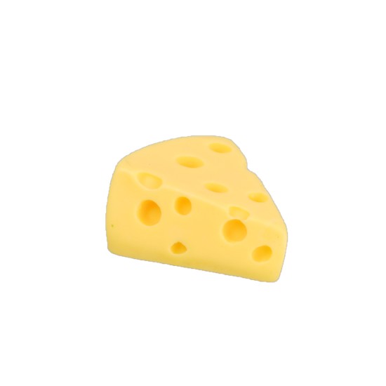 Conjunto de tres rodajas de queso de 1,5x1,2x0,6 cm h para belén Mundo