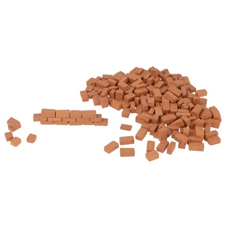 Terracotta bricks 10x5 mm available for nativity scene