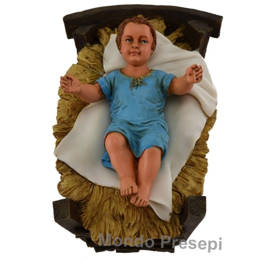 The cradle with the baby for statues, 30 cm