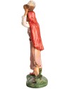 Donna con cesto in testa h 19,5 cm per presepe Mondo Presepi