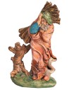 Falegname con fascina di legna sulle spalle h 10 cm per presepe
