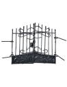 Metal gate openable cm 8x7.7 h for Mondo nativity scene