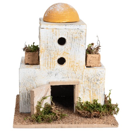 Arab house with central dome cm 15x15x18 h.