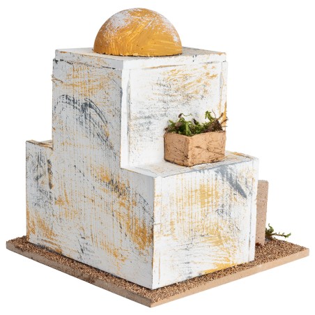 Arab house with central dome cm 15x15x18 h.