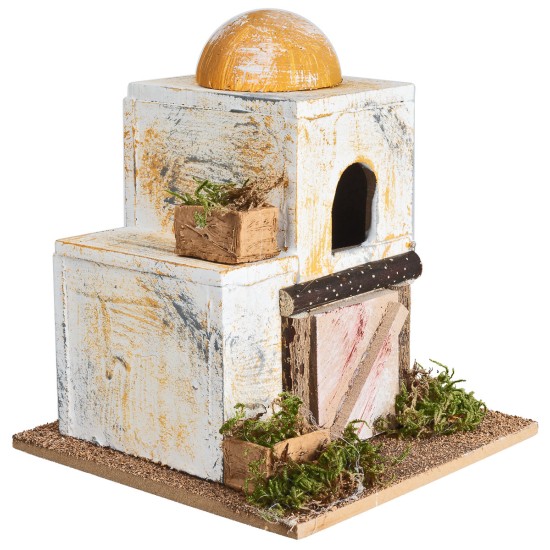 Casa araba con cupola laterale cm 15x15x18 h. 