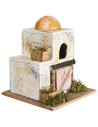 Arab house with side dome cm 15x15x18 h.